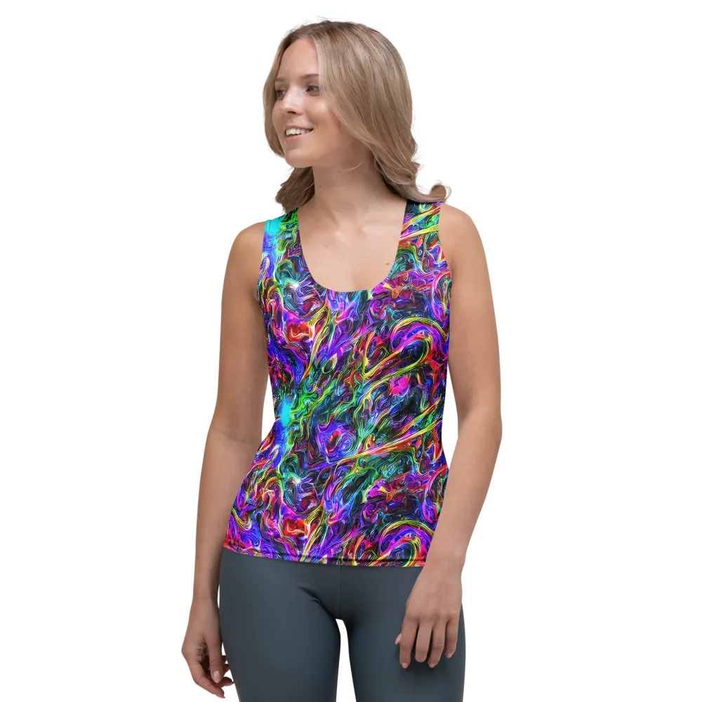 Synthetic Sunset on Women's Tank Top — Front