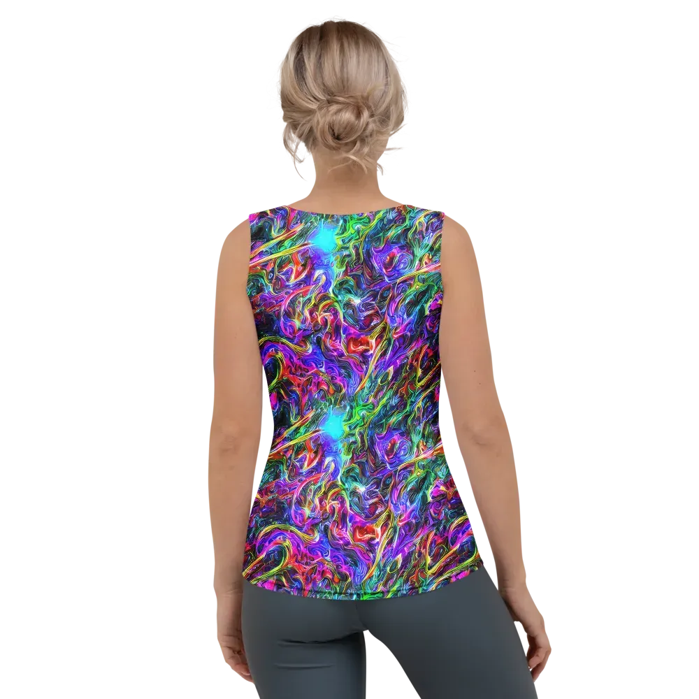 Synthetic Sunset on Women's Tank Top — Back