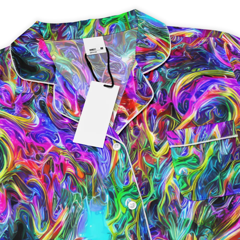 Synthetic Sunset on Women's Short Sleeve Pajama Top — Product details