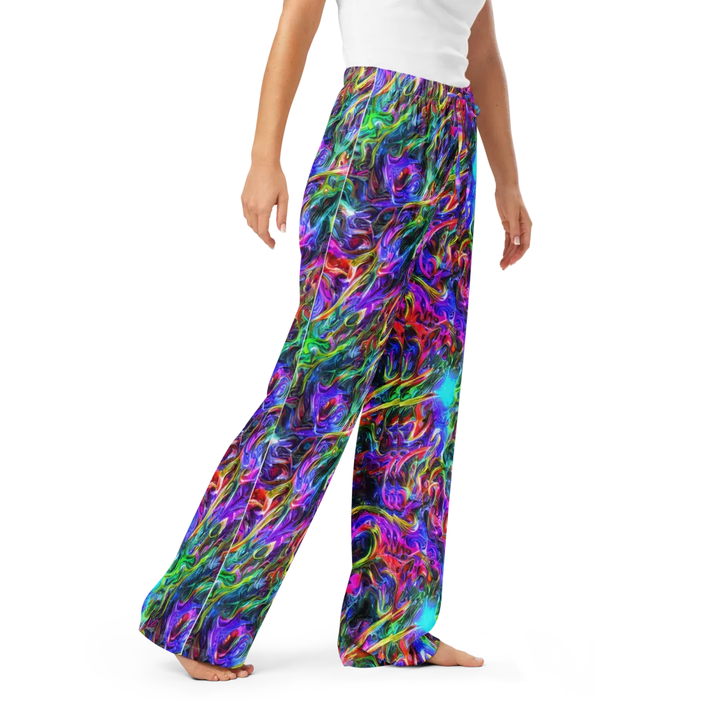 Synthetic Sunset on Women's Pajama Pants — Right Front
