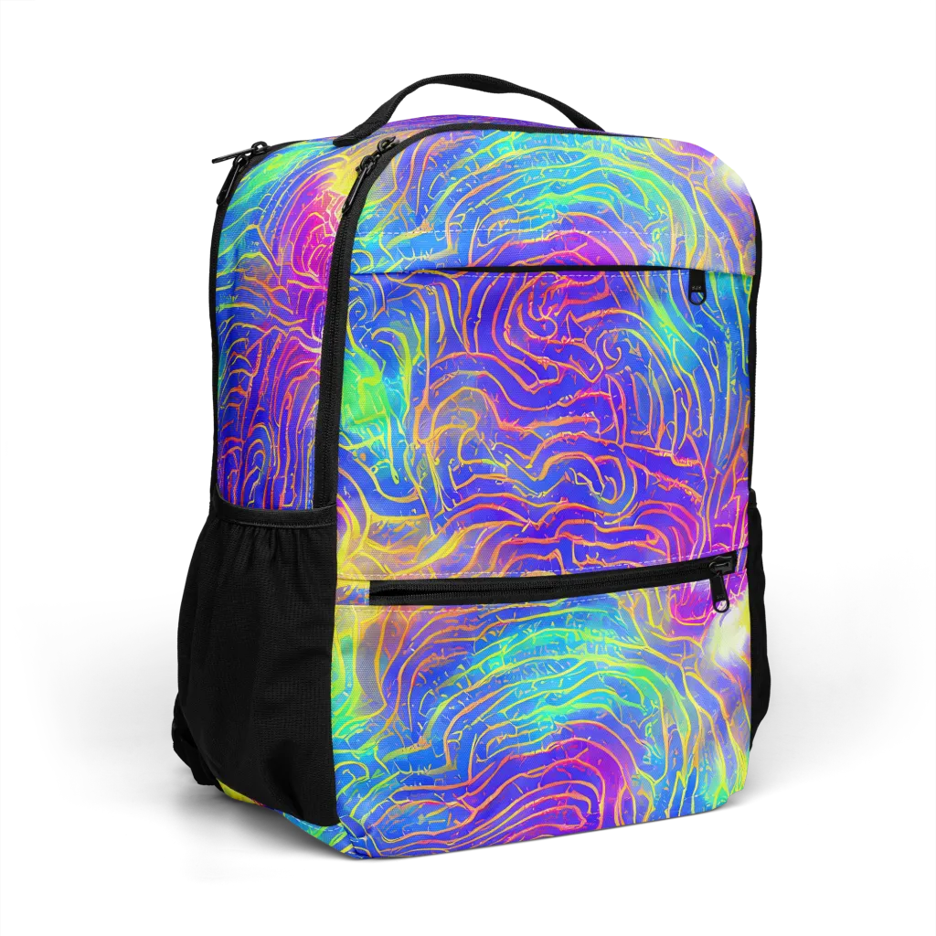 Ultraviolet Waves on Utility Backpack — Right Front