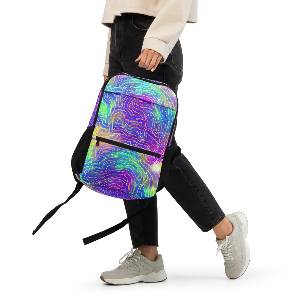 Ultraviolet Waves on Utility Backpack — Front