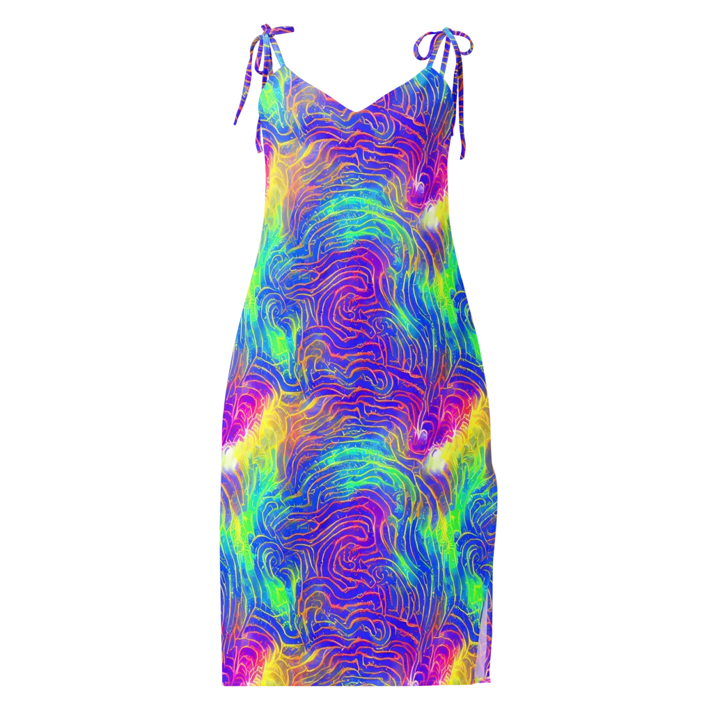 Ultraviolet Waves on Slip Dress — Front
