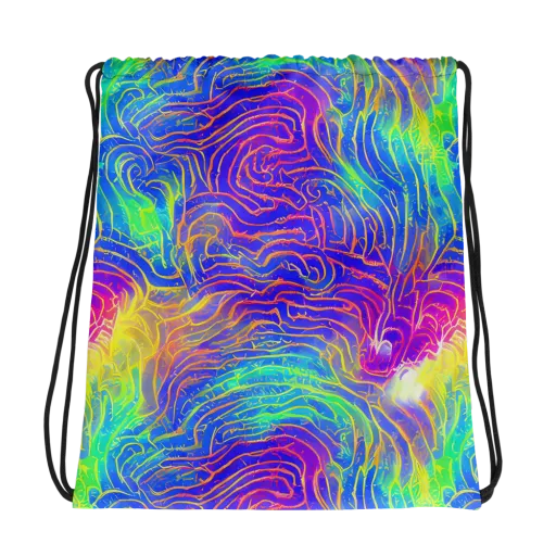 Ultraviolet Waves on a Drawstring Bag