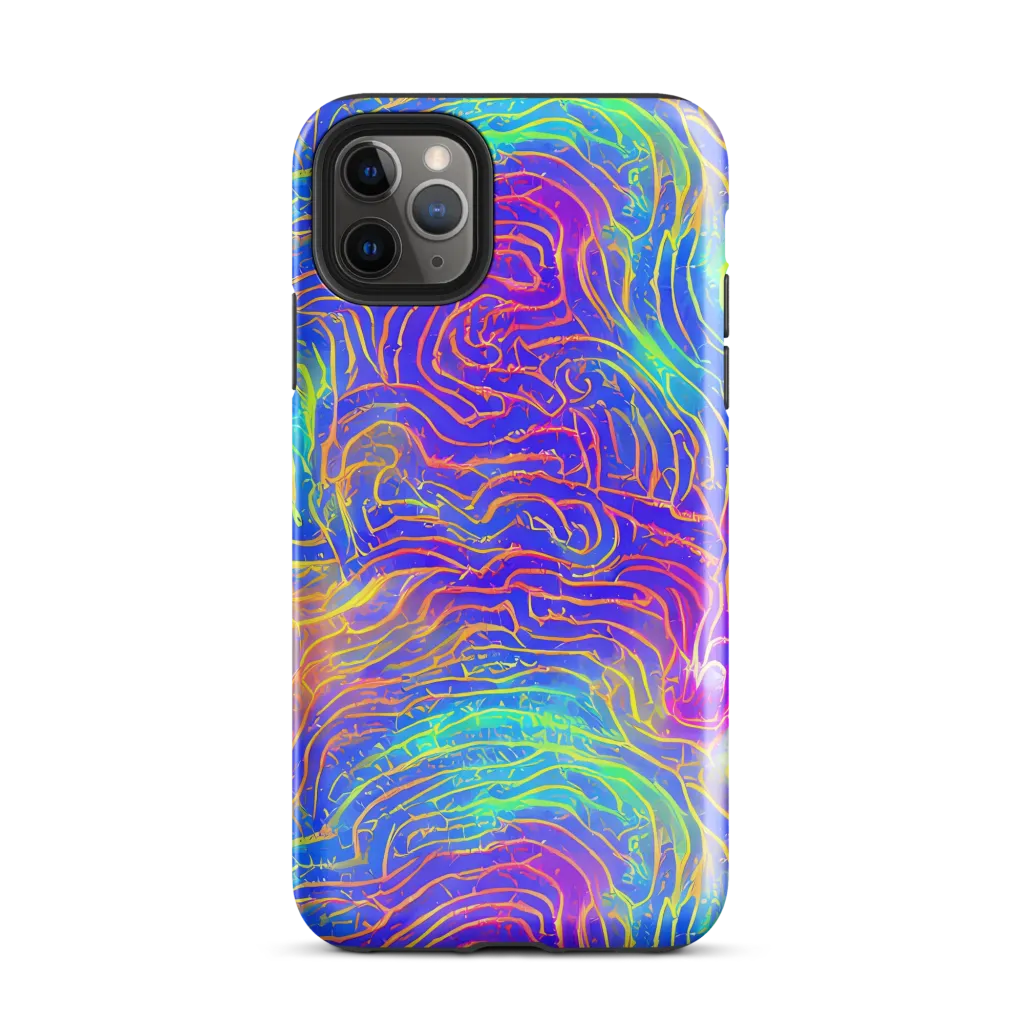 Ultraviolet Waves on Tough Case for iPhone® — Front