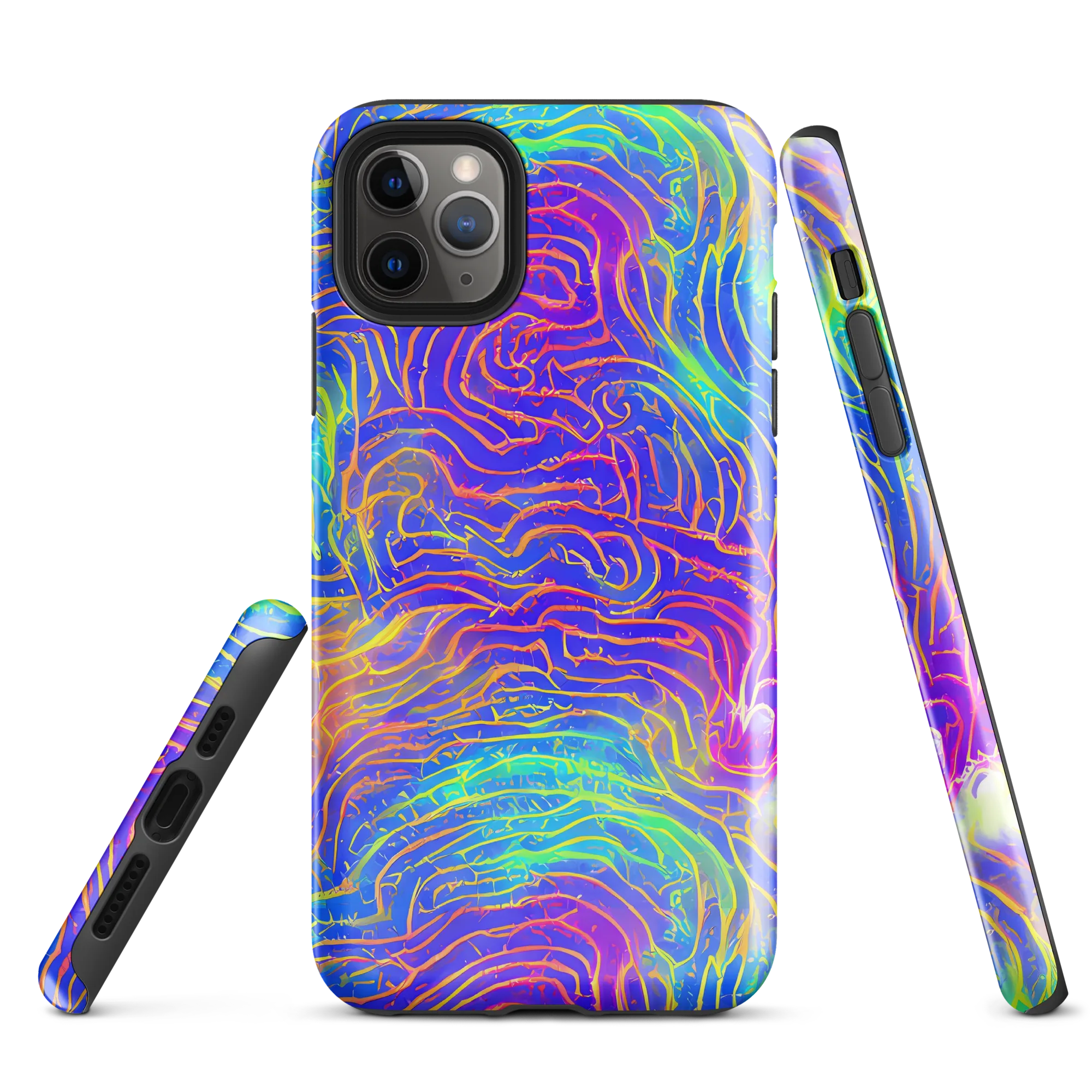 Ultraviolet Waves on Tough Case for iPhone® — Front
