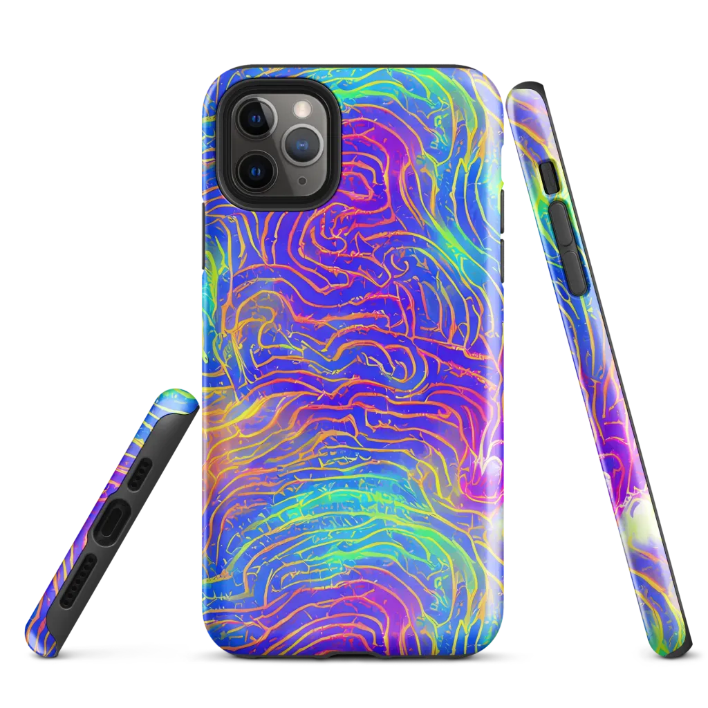 Ultraviolet Waves on Tough Case for iPhone® — Front