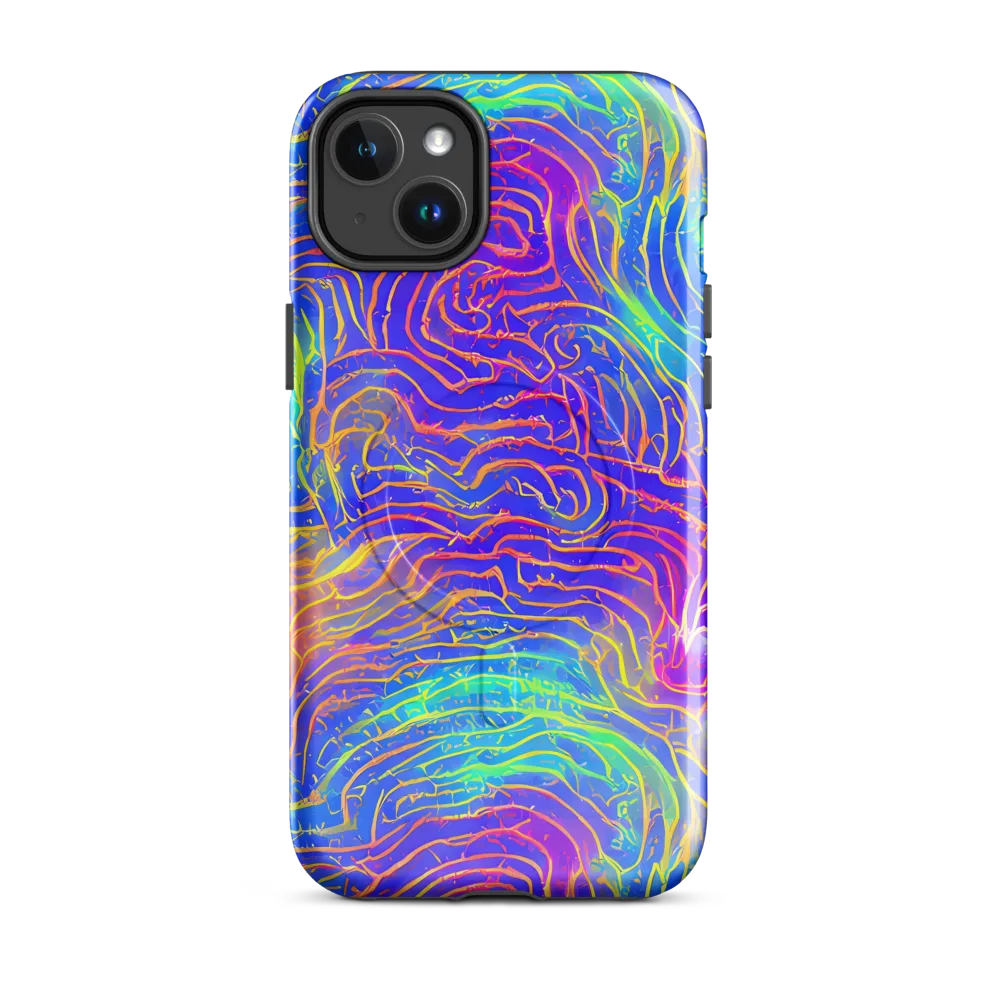 Ultraviolet Waves on MagSafe Tough Case for iPhone® — Front
