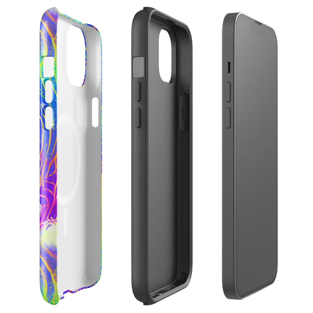 Ultraviolet Waves on MagSafe Tough Case for iPhone® — Front