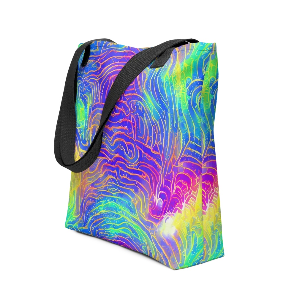 Ultraviolet Waves on Tote Bag — Front