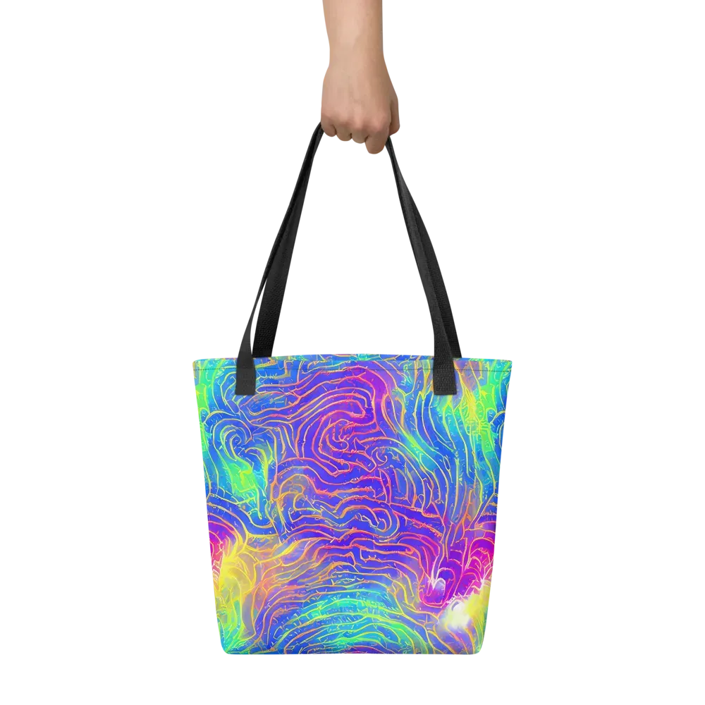 Ultraviolet Waves on Tote Bag — Front