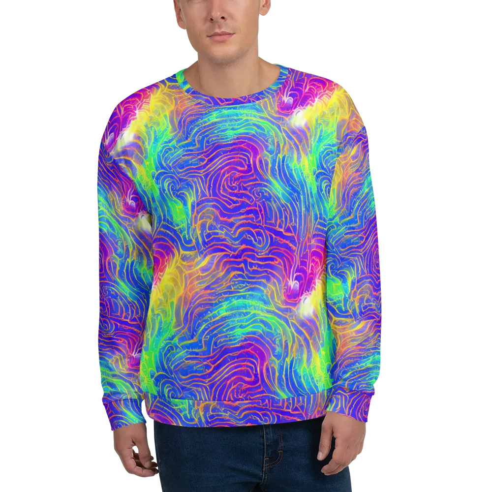 Ultraviolet Waves on Sweatshirt — Front