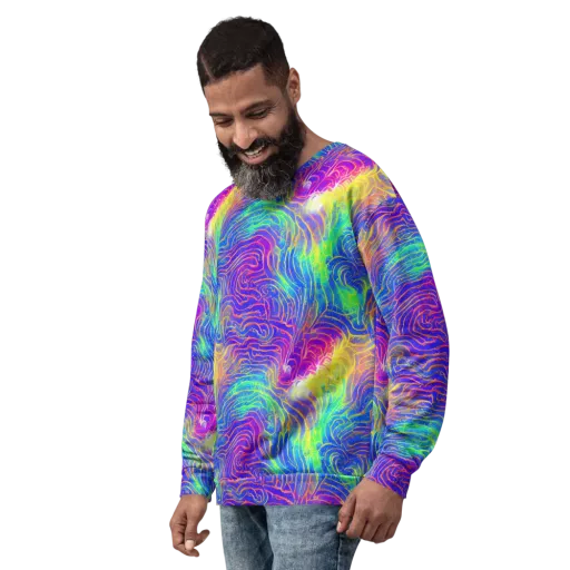 Ultraviolet Waves on a Sweatshirt