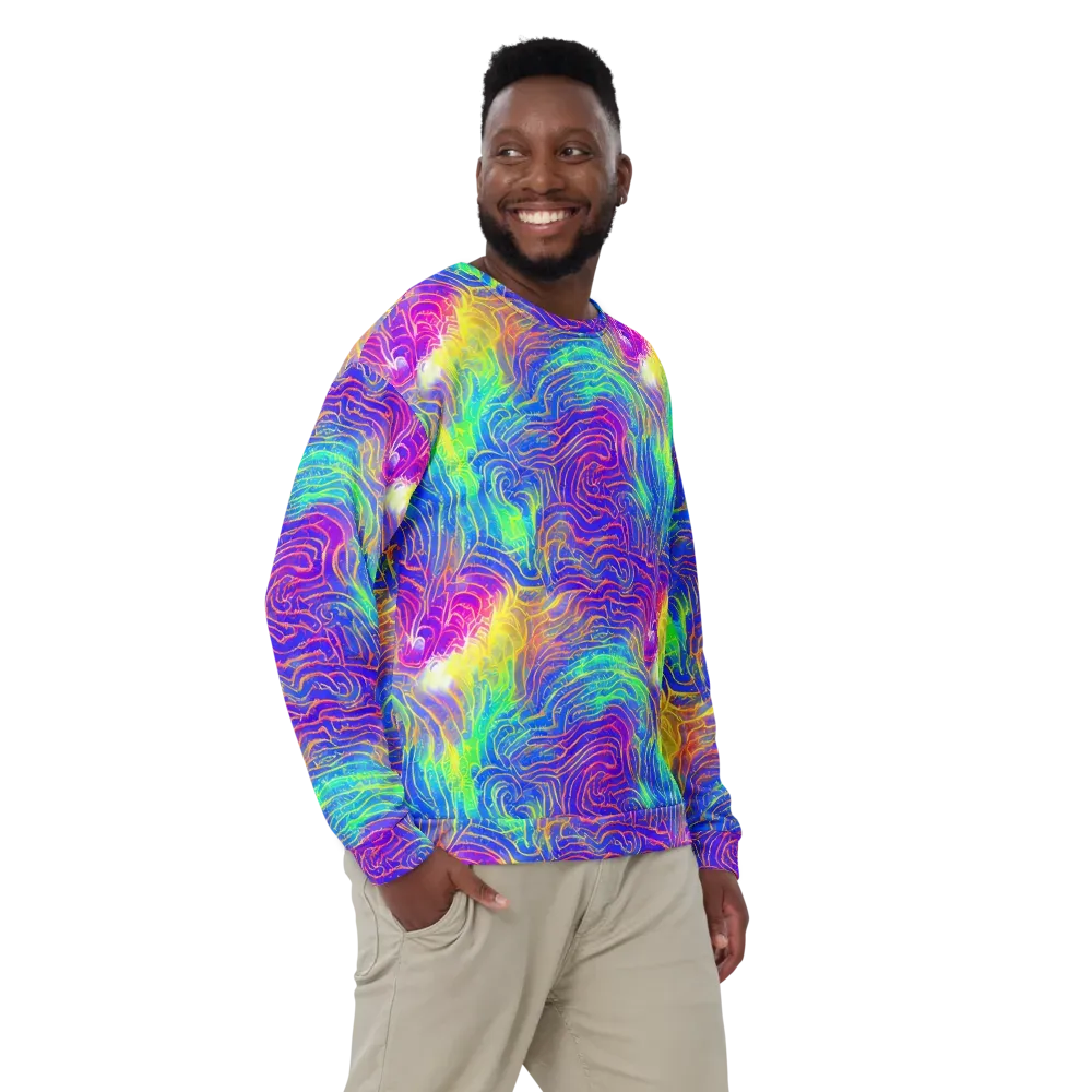 Ultraviolet Waves on Sweatshirt — Front