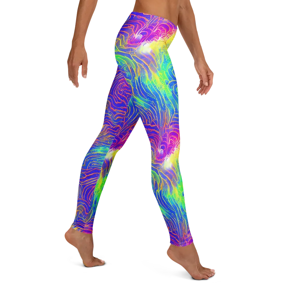 Ultraviolet Waves on Leggings — Right