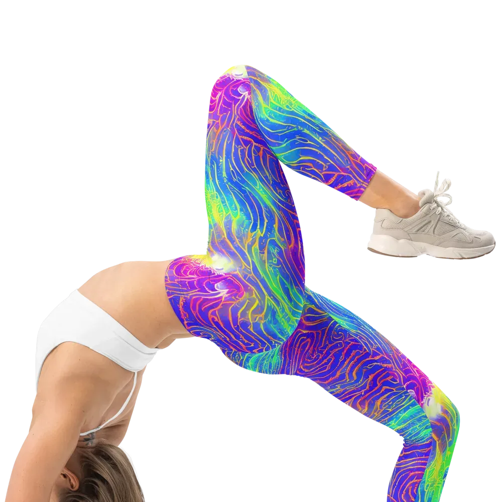 Ultraviolet Waves on Leggings — Right