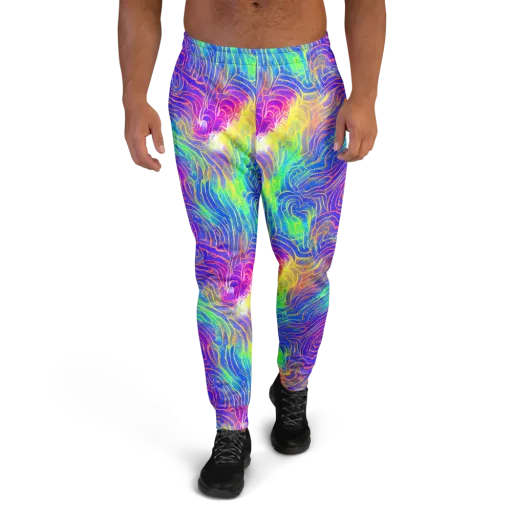 Ultraviolet Waves on a Men's Joggers