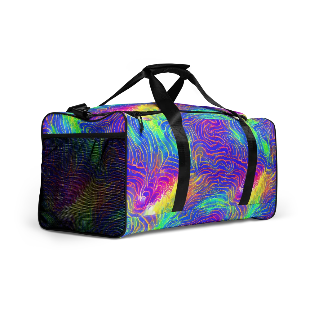 Ultraviolet Waves on Duffle Bag — Right Front