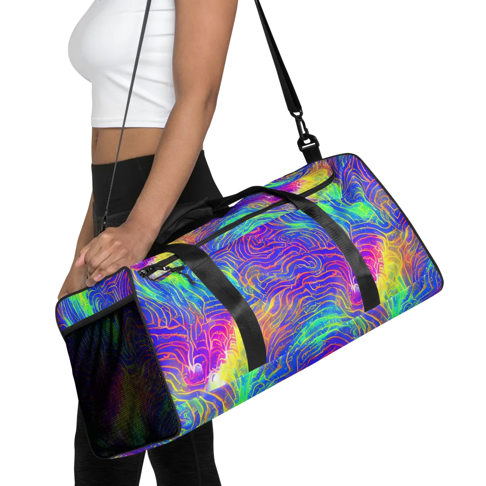 Ultraviolet Waves on Duffle Bag — Front