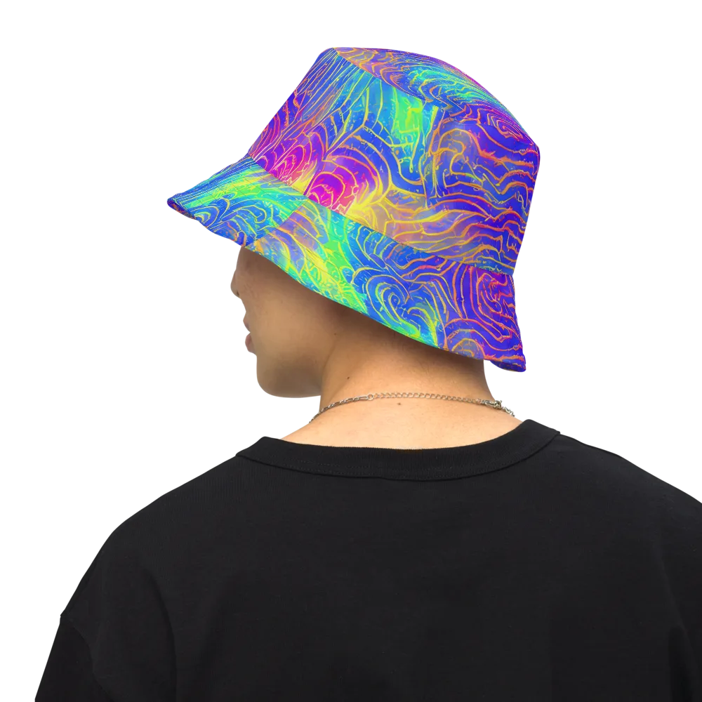 Ultraviolet Waves on Reversible Bucket Hat — Back Inside