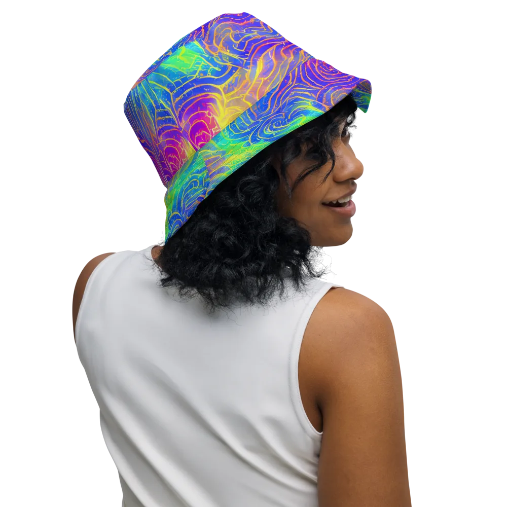 Ultraviolet Waves on Reversible Bucket Hat — Right Outside