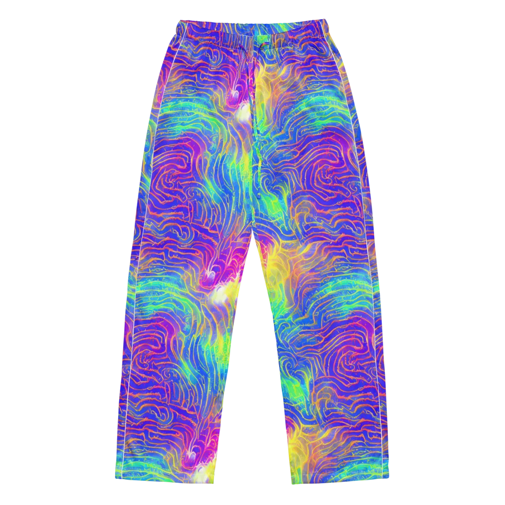 Ultraviolet Waves on Women's Pajama Pants — Front