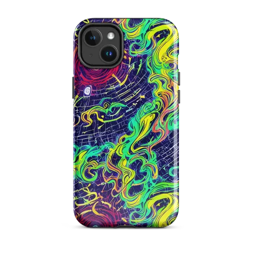 Neon Whirlwind on a MagSafe Tough Case for iPhone®