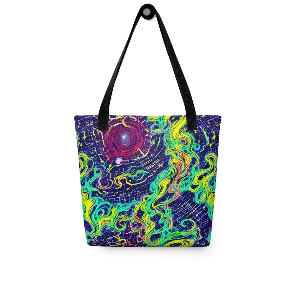 Neon Whirlwind on Tote Bag — Front