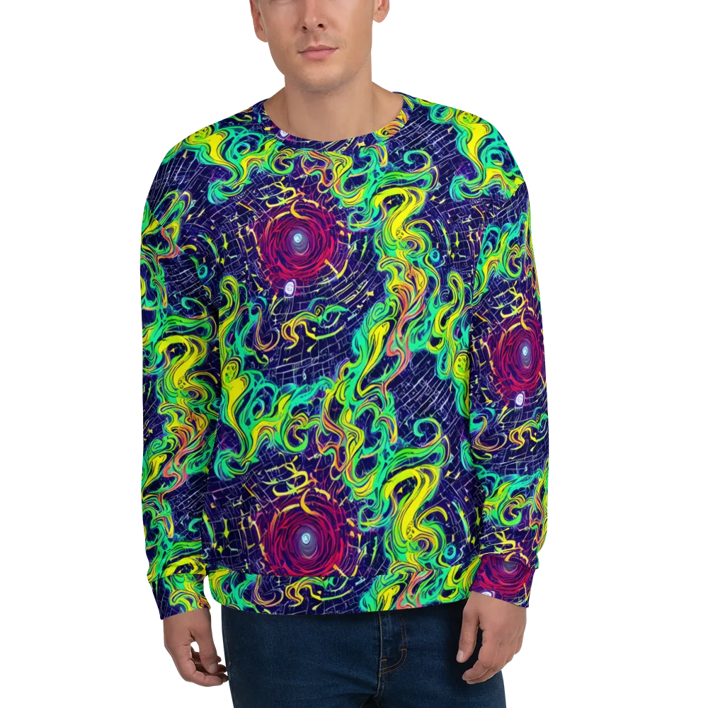 Neon Whirlwind on Sweatshirt — Front