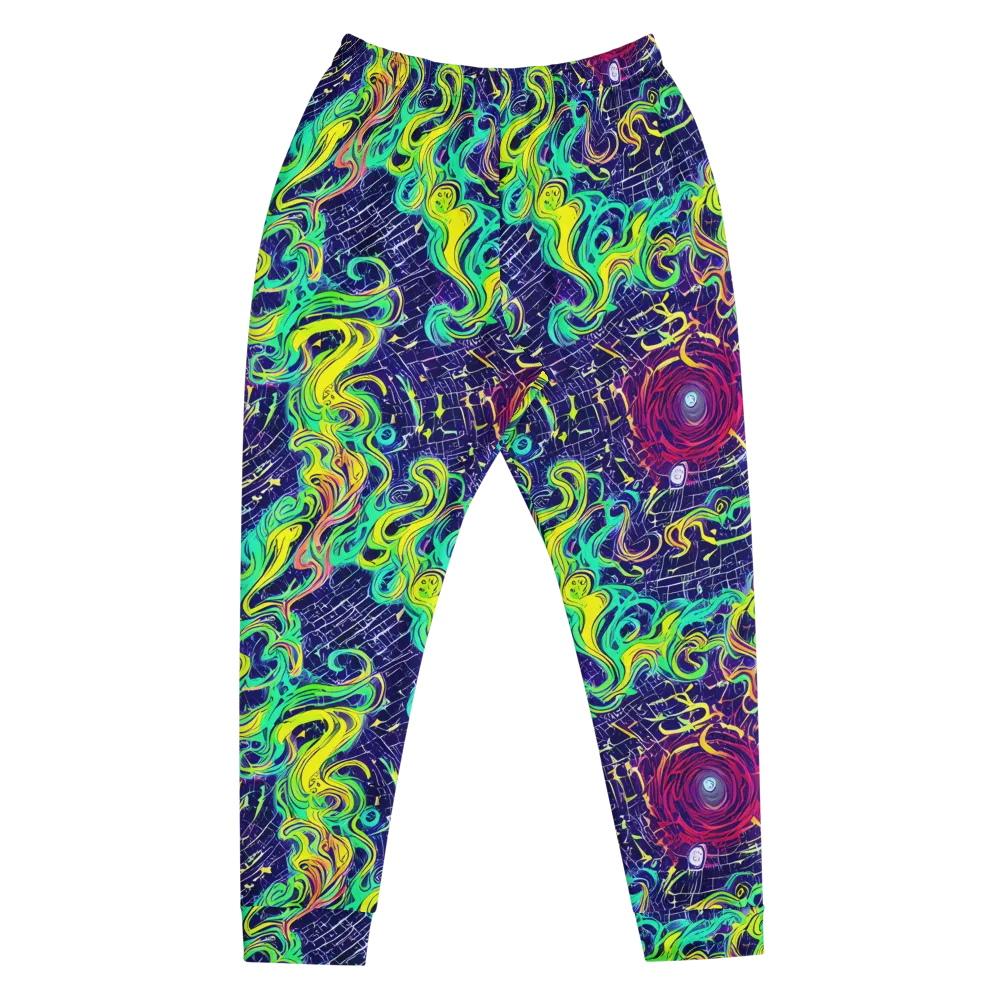 Neon Whirlwind on Men's Joggers — Front