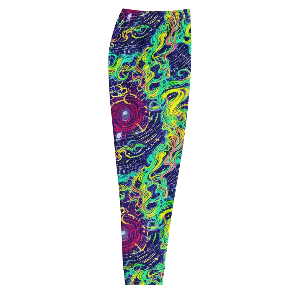 Neon Whirlwind on Men's Joggers — Right