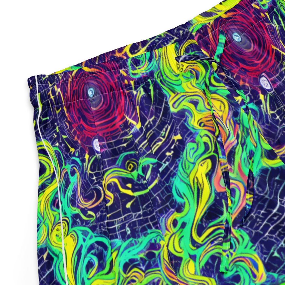 Neon Whirlwind on Women's Pajama Shorts — Product details
