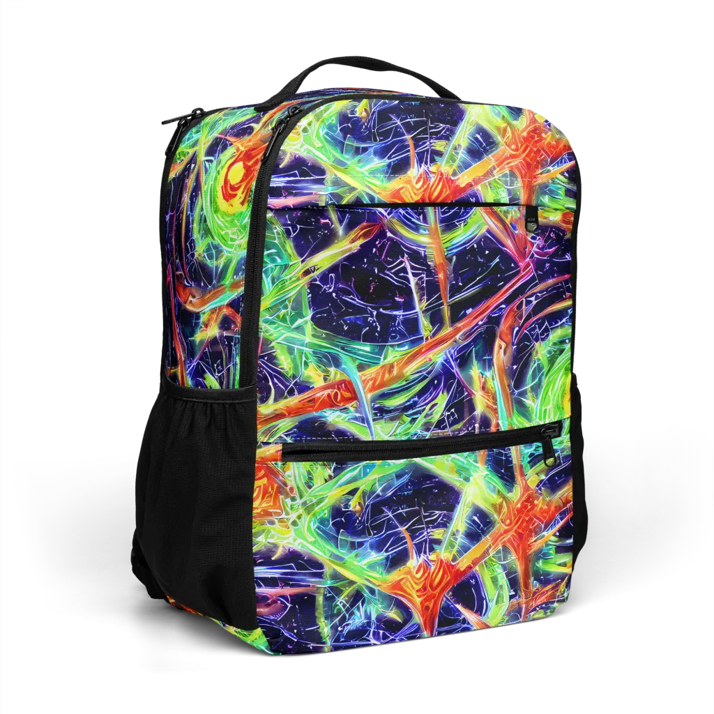 Hypercolor Mosaic on Utility Backpack — Right Front