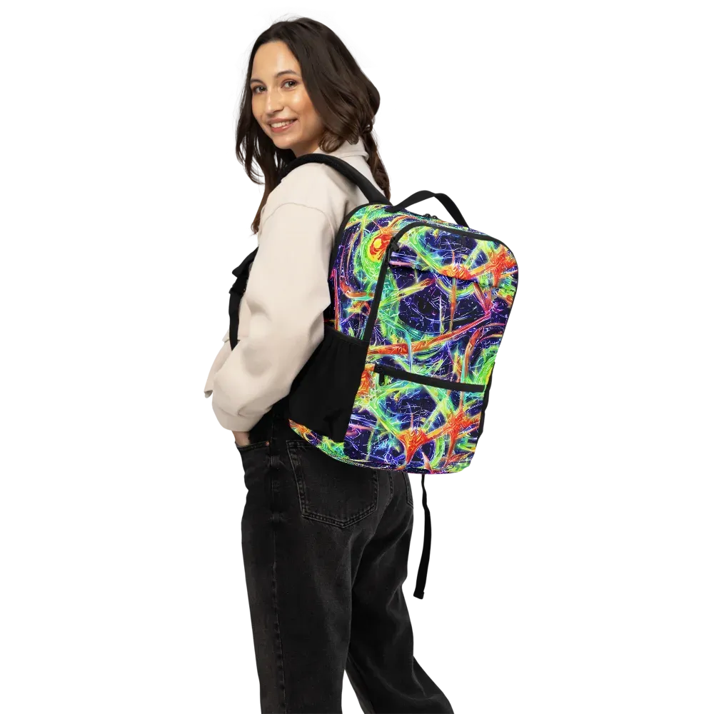 Hypercolor Mosaic on Utility Backpack — Back