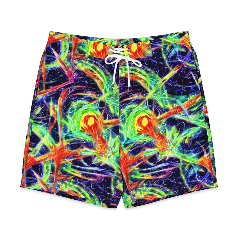 Hypercolor Mosaic on Men's Board Shorts — Front