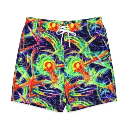 Hypercolor Mosaic on a Men's Board Shorts