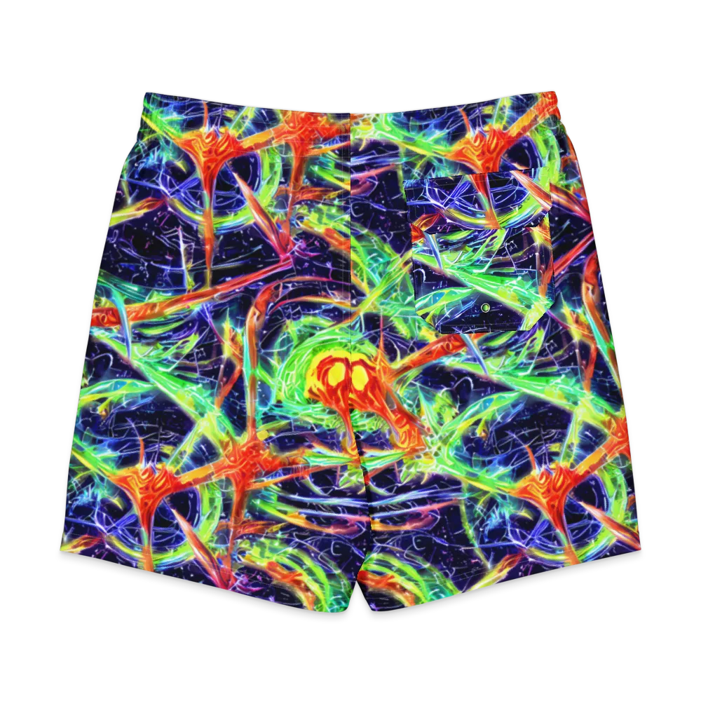 Hypercolor Mosaic on Men's Board Shorts — Back