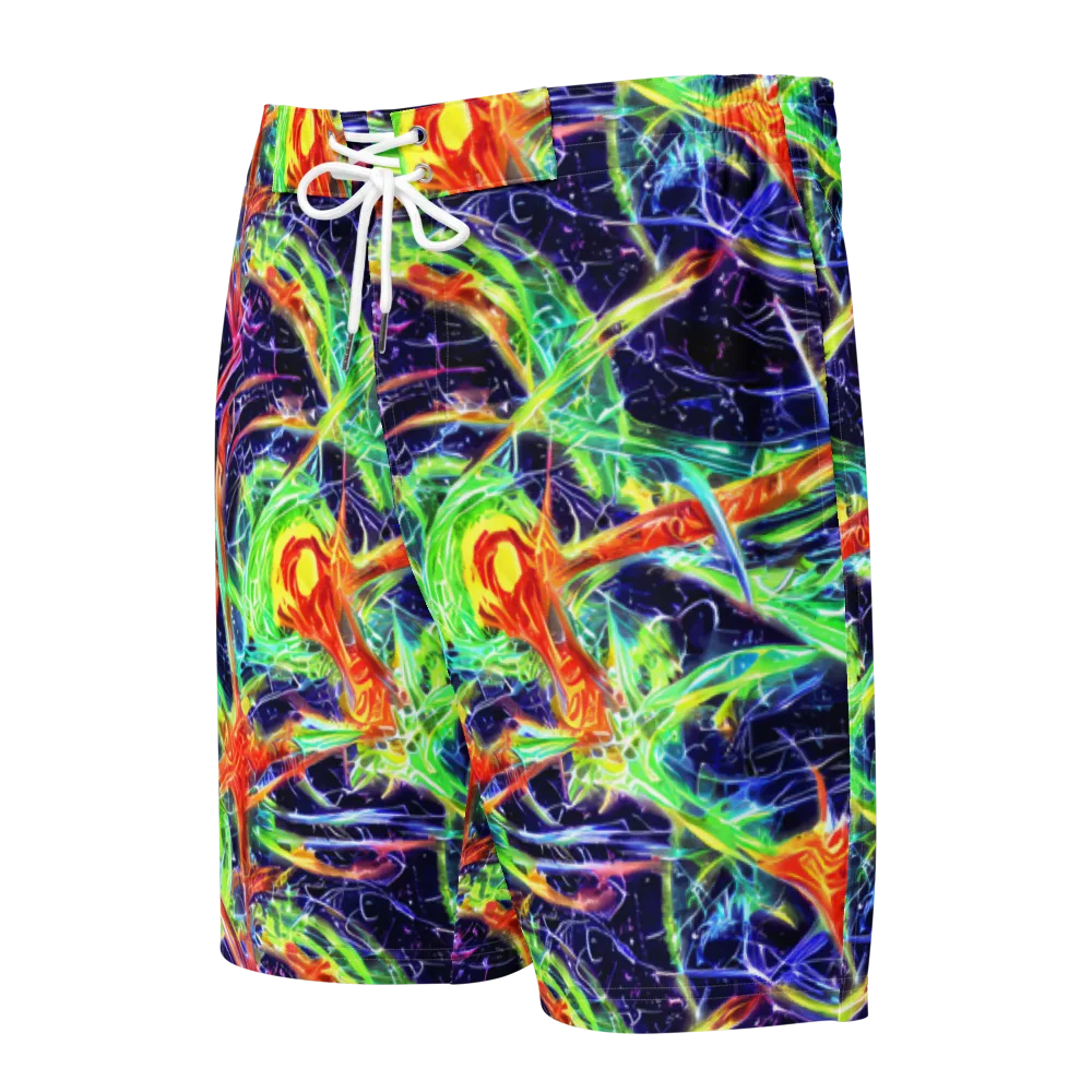 Hypercolor Mosaic on Men's Board Shorts — Front