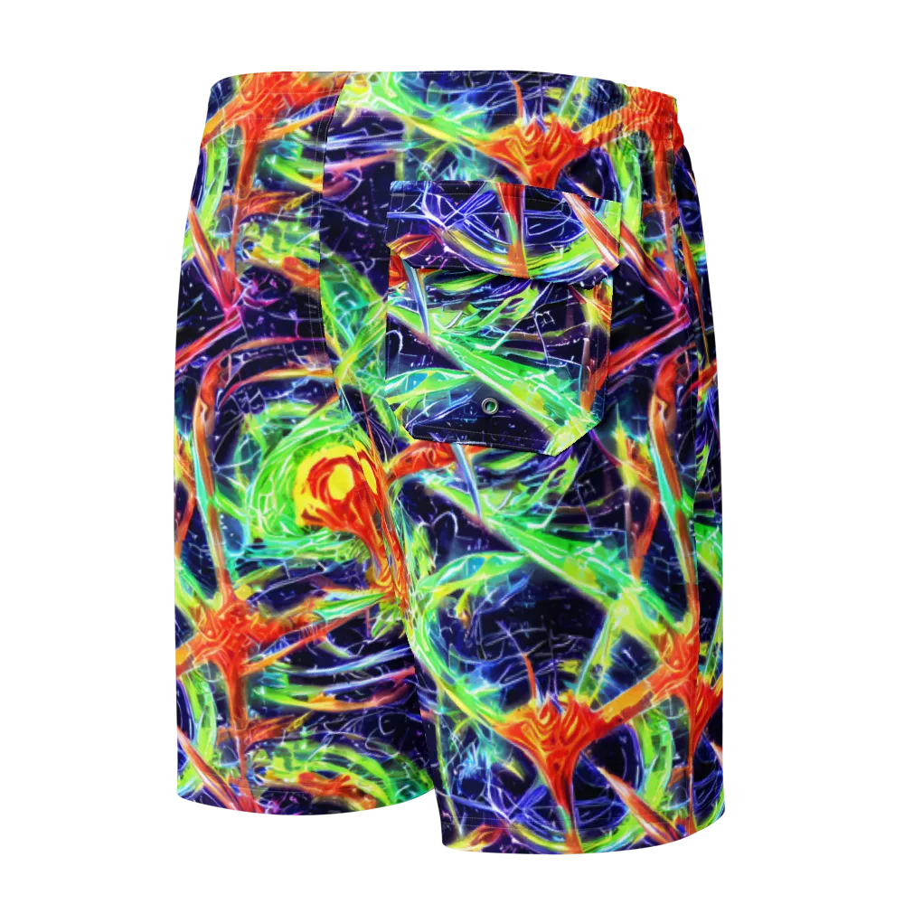 Hypercolor Mosaic on Men's Board Shorts — Back