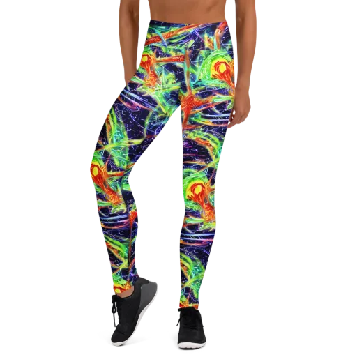 Hypercolor Mosaic on a Yoga Leggings