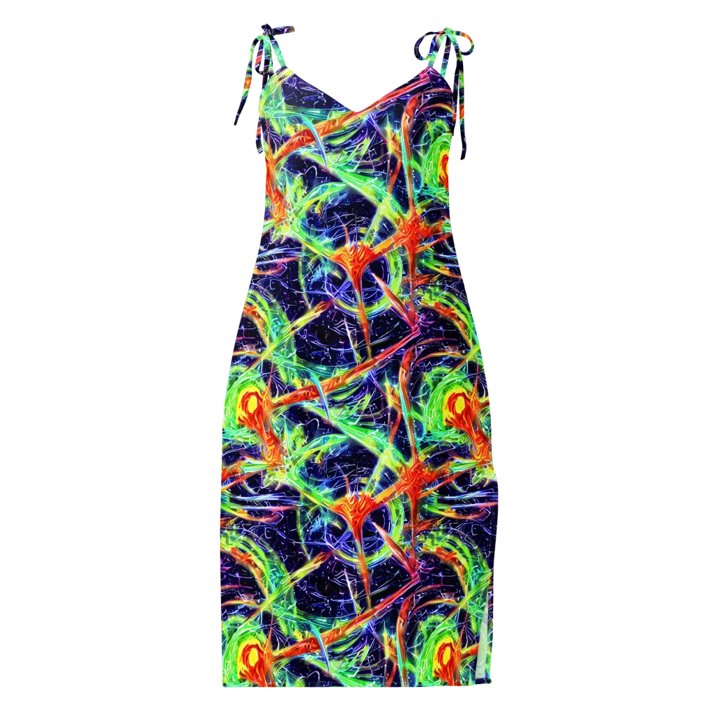 Hypercolor Mosaic on Slip Dress — Front