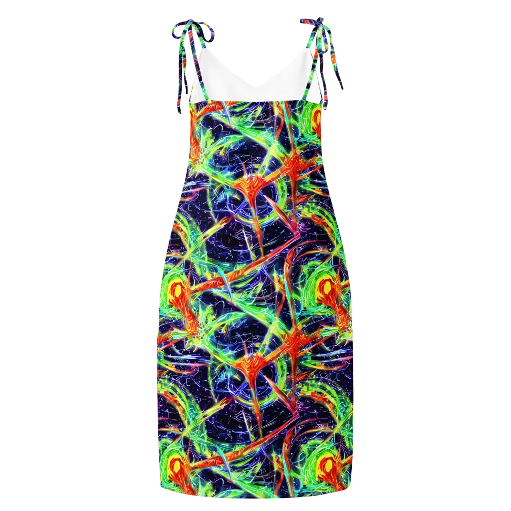 Hypercolor Mosaic on Slip Dress — Back