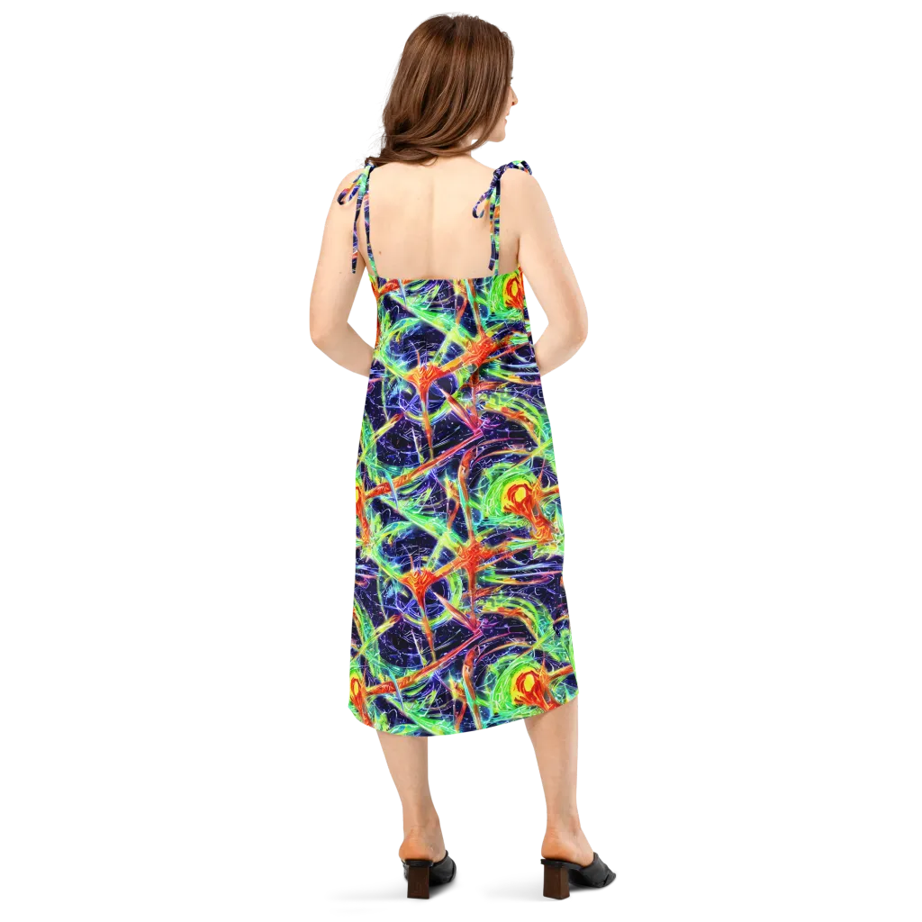 Hypercolor Mosaic on Slip Dress — Back
