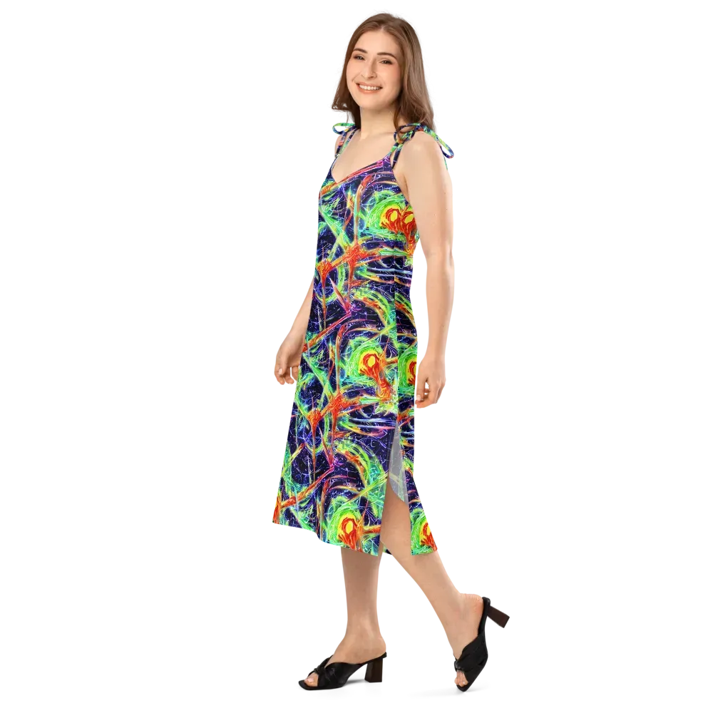 Hypercolor Mosaic on Slip Dress — Left Front