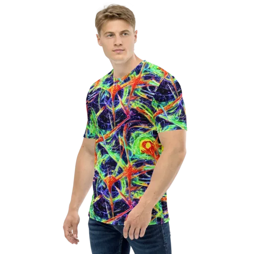 Hypercolor Mosaic on a Men's Crew Neck T-Shirt
