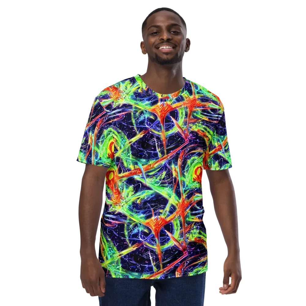 Hypercolor Mosaic on Men's Crew Neck T-Shirt — Front