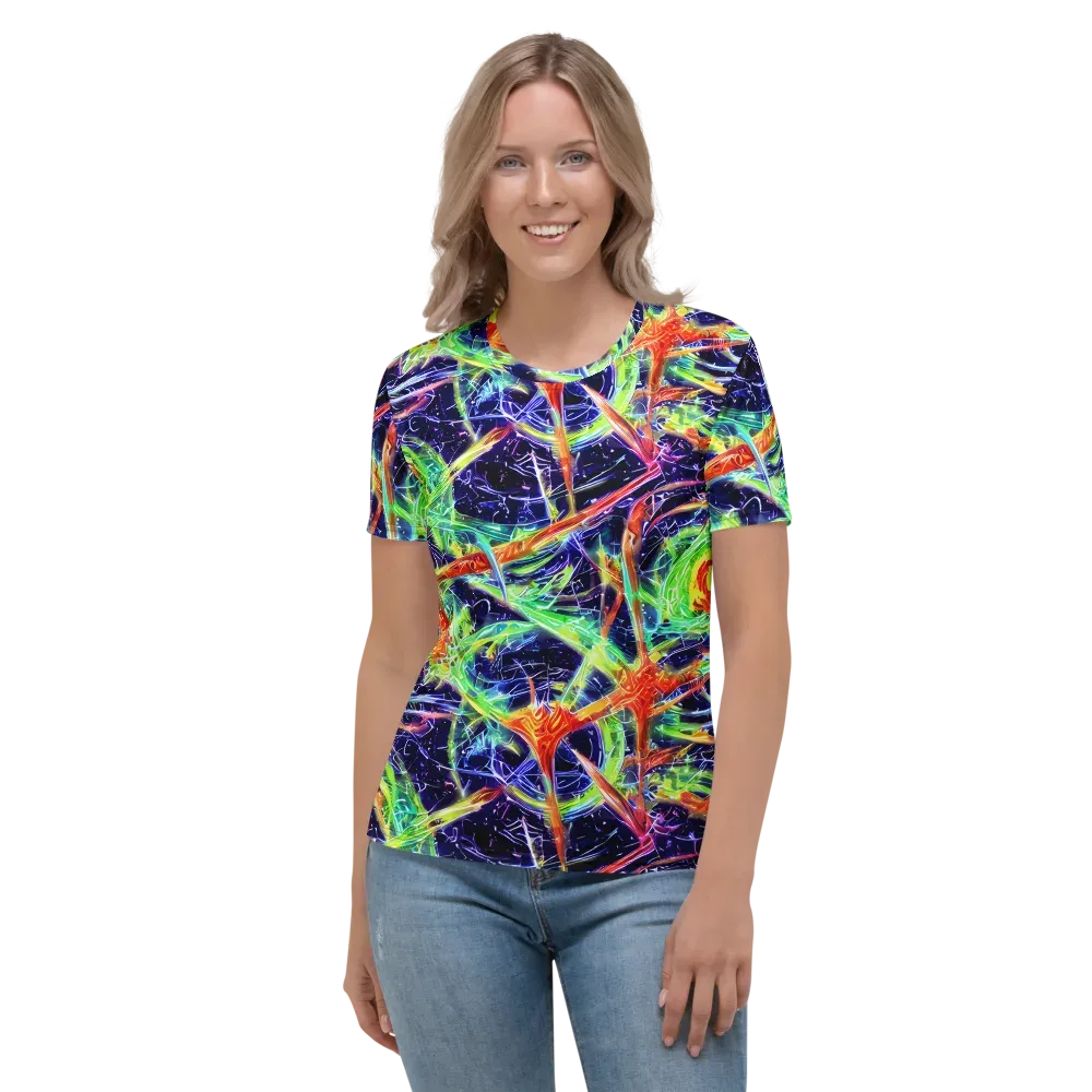 Hypercolor Mosaic on Women's Crew Neck T-Shirt — Front