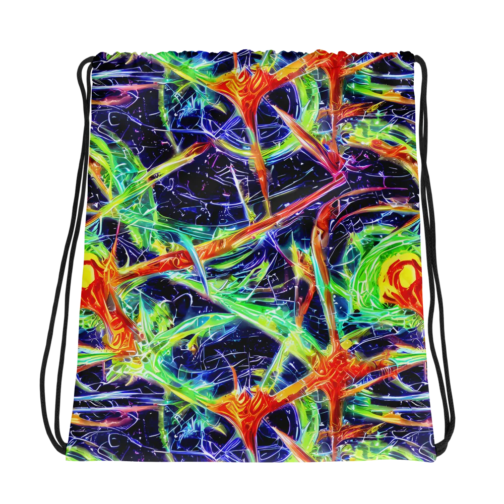 Hypercolor Mosaic on Drawstring Bag — Photo