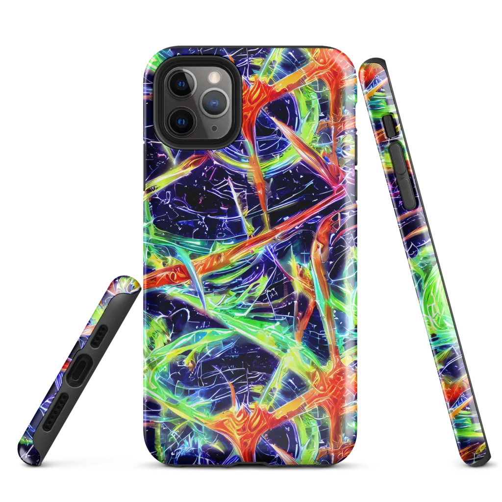 Hypercolor Mosaic on Tough Case for iPhone® — Front