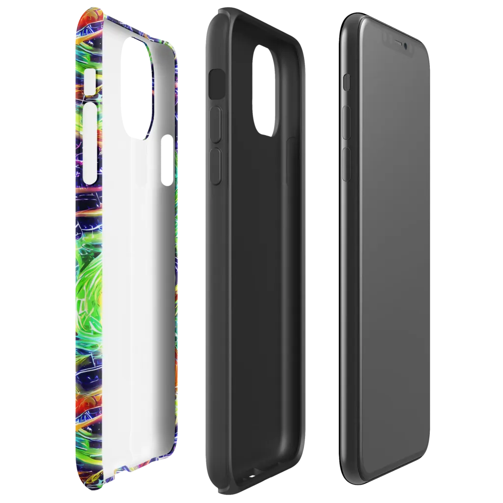 Hypercolor Mosaic on Tough Case for iPhone® — Right